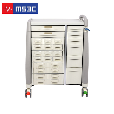MS3C-750PC, Medication Cart w/ 20 Bin Cassettes, 8 Drawers & Keyless Lock