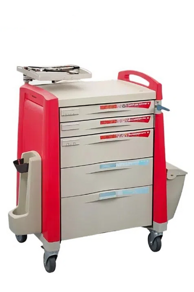 MS3C-610CR, Hospital Emergency Crash Cart with Accessory Package