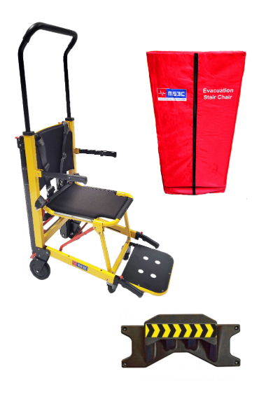 Fall Protection Chair MS3C-330MC, Aluminum Alloy Emergency Stair Chair with Accessories | MS3C