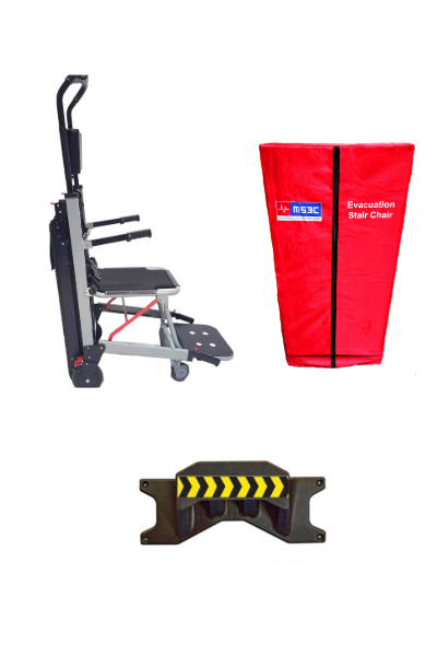 MS3C-330B, Battery Powered Emergency Stair Chair with Accessories | MS3C