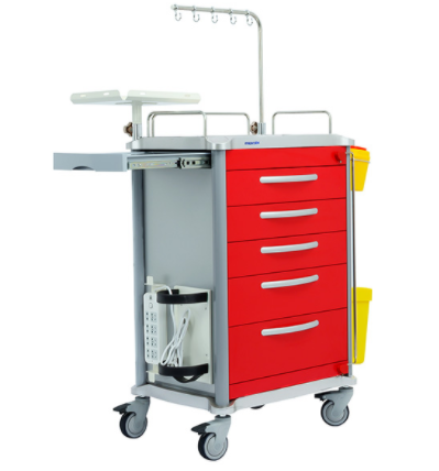 MS3C-600CRM, Hospital Emergency Crash Cart with Accessory Package