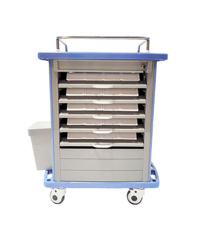 MS3C-200MBS, Compact ABS Medication Cart with Accessories