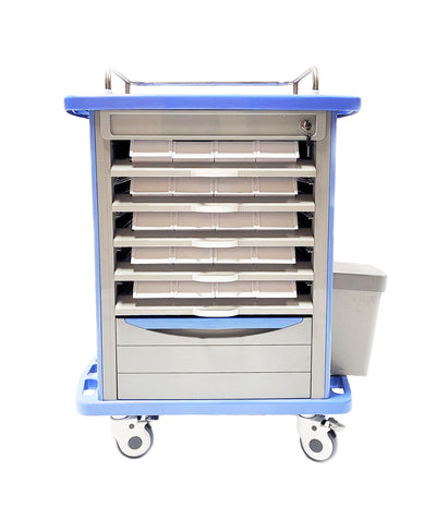 MS3C-200MBS, Compact ABS Medication Cart with Accessories